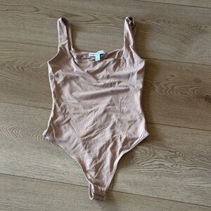 Elegant Tan Bodysuit